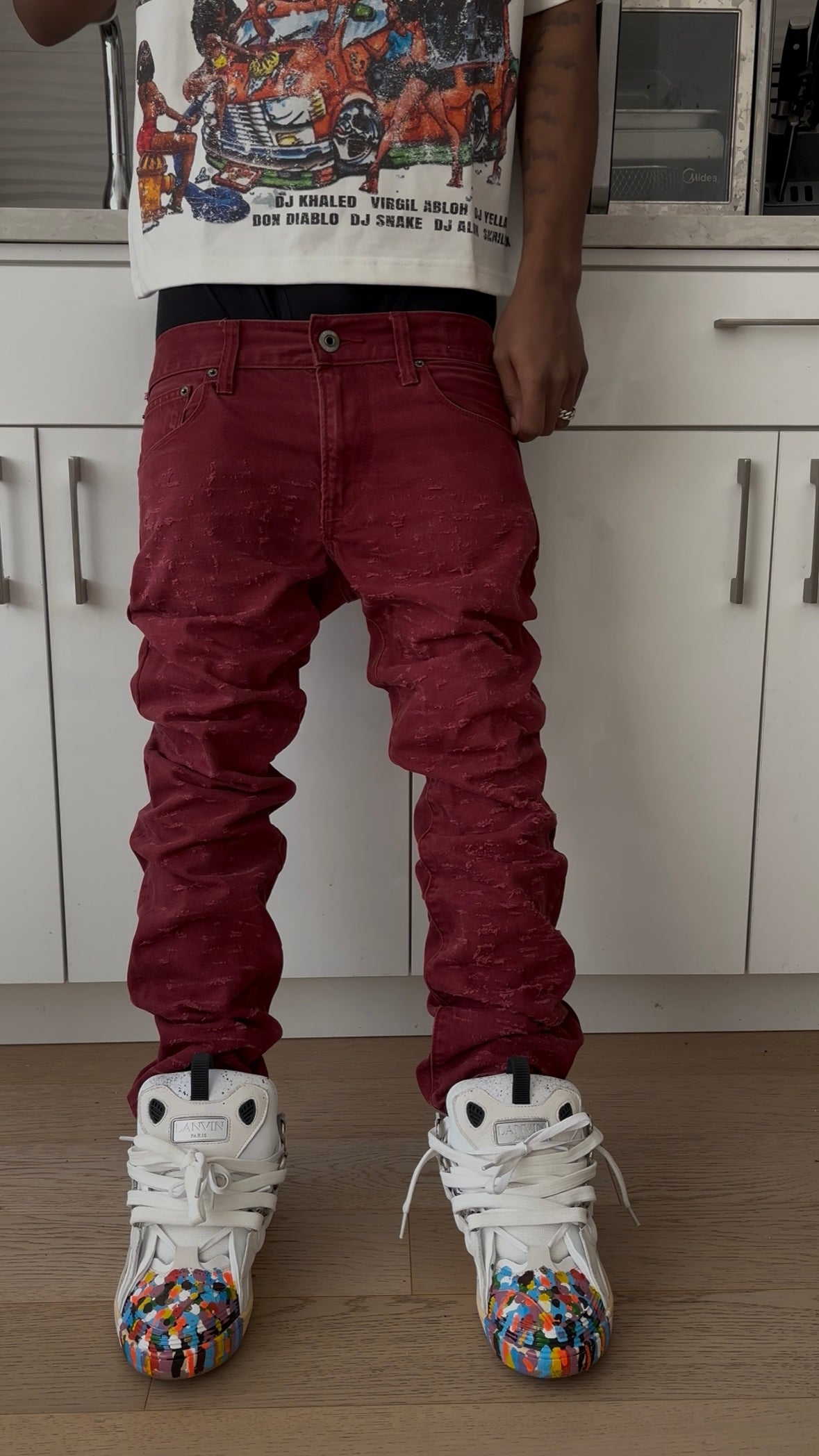 Kompy Leopard Denim
