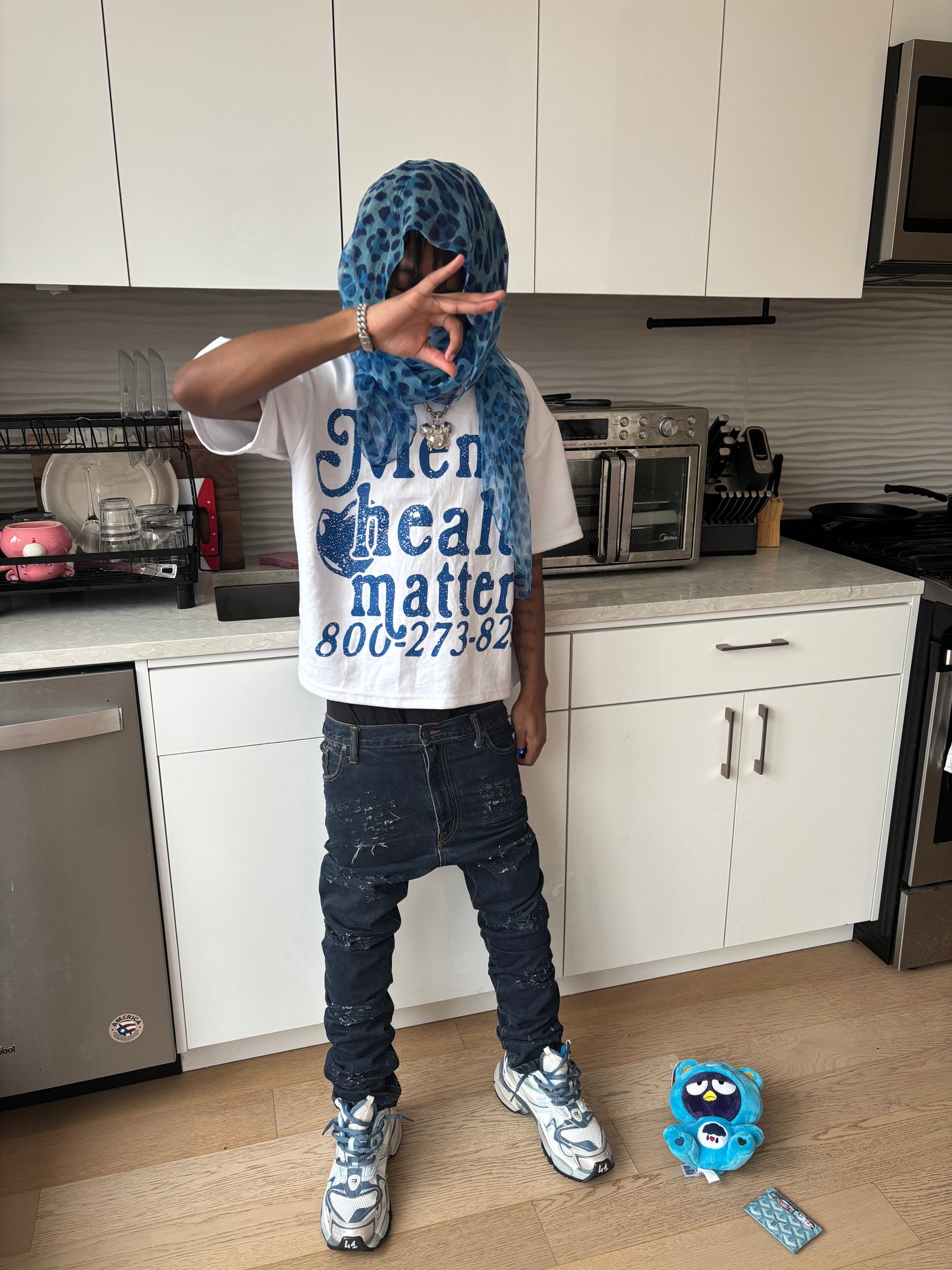 Kompy Clouded blue Knife Denim