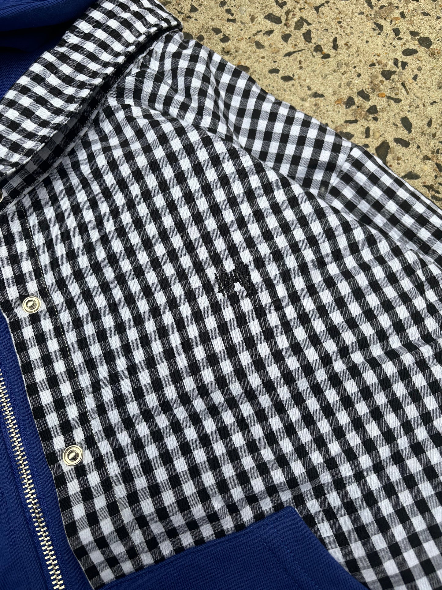 Kompy Plaid Cropped Hoodie