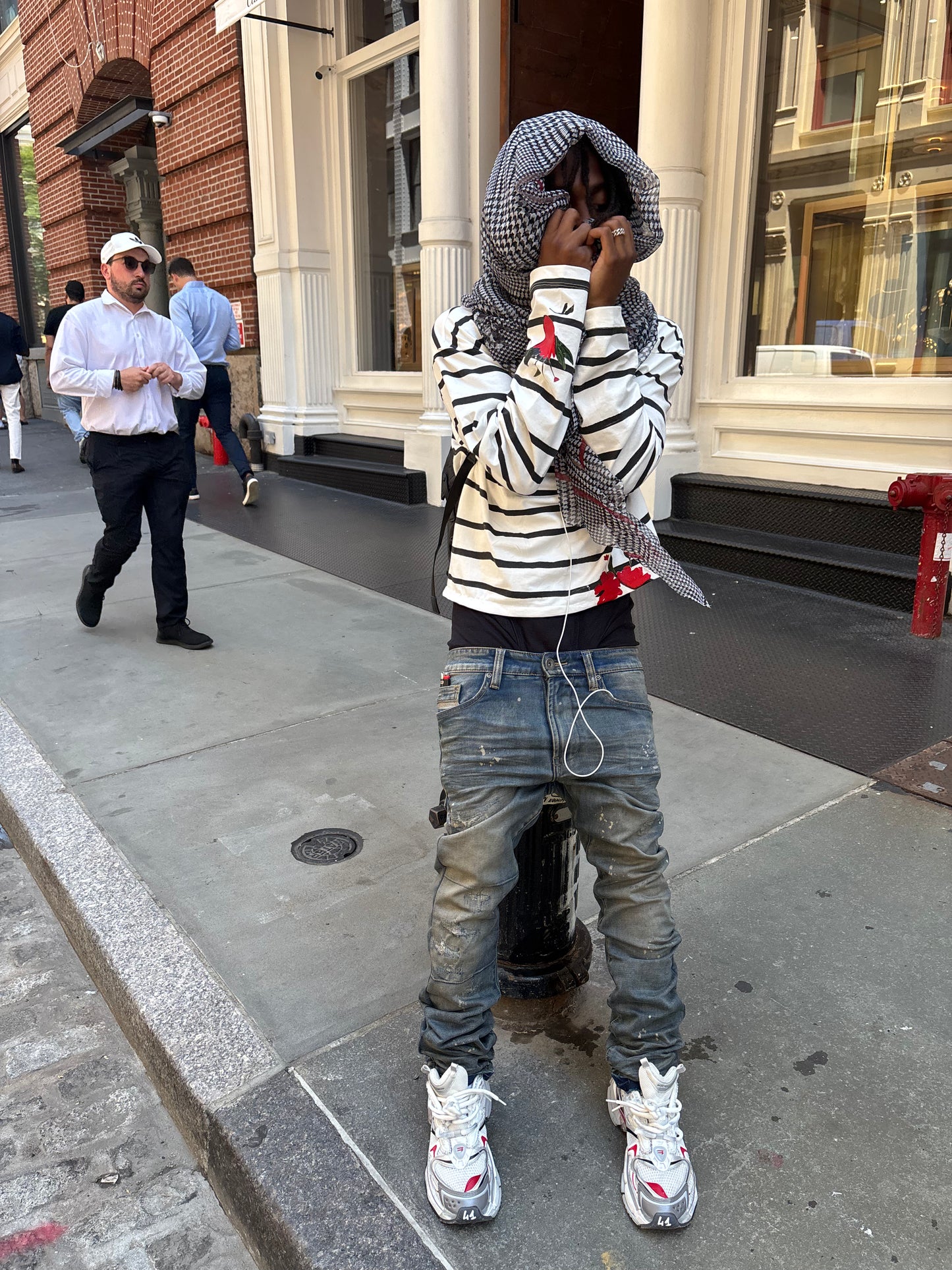 Kompy Splattered Denim