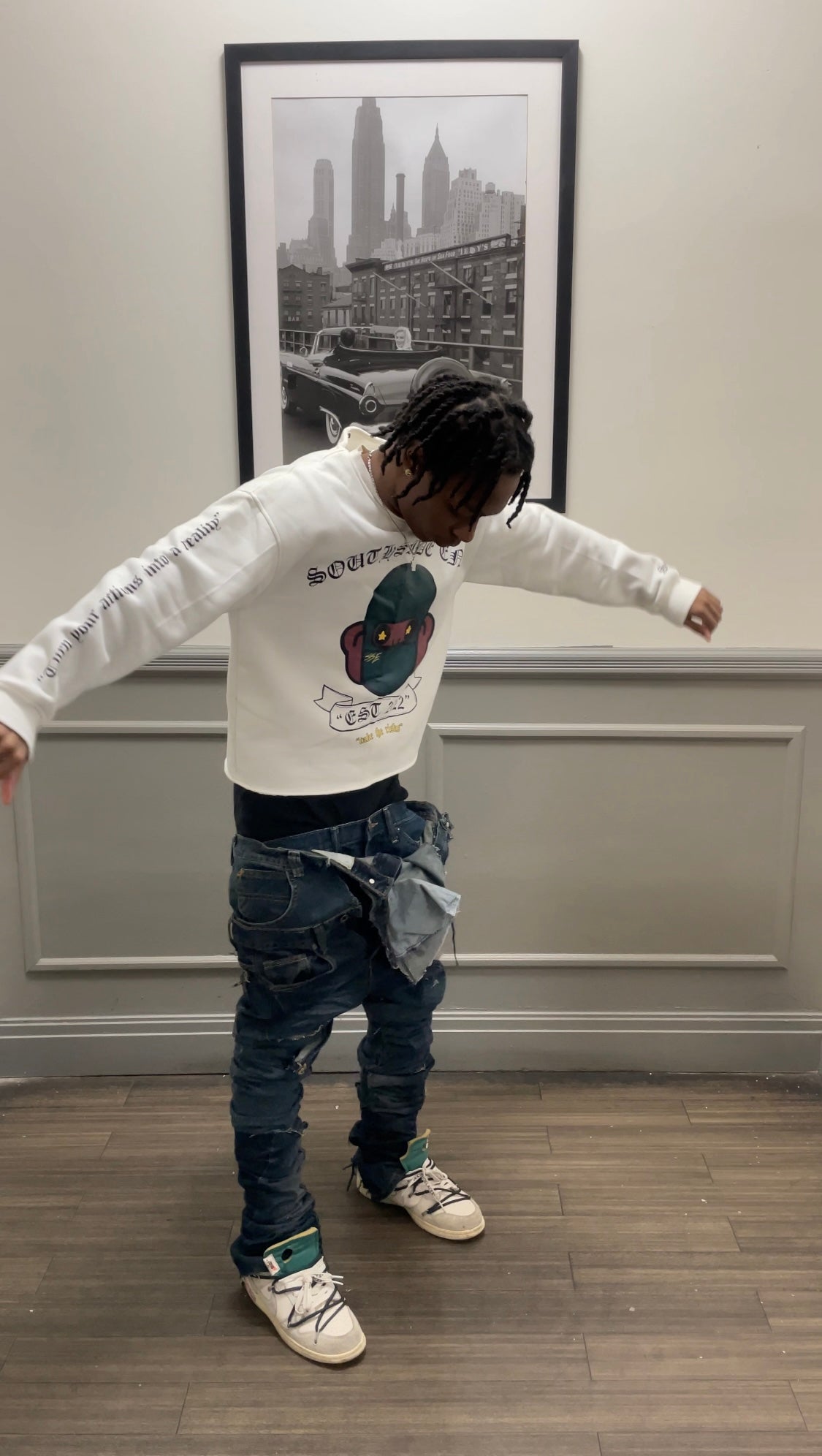 SouthSide Ent Pine Green Sweater